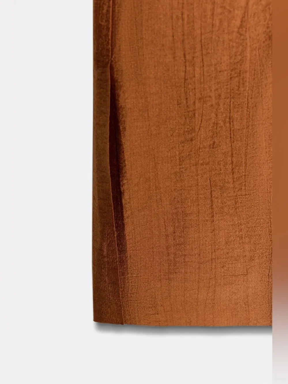 Zara Wide-Leg Paperbag Trousers/ pants Linen blended  in Warm Rust. POP